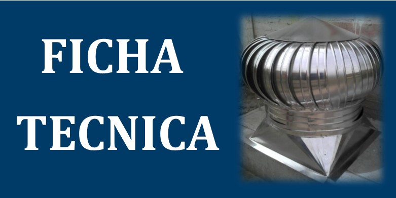 FICHA TECNICA DE Ventilador de Tambor Industrial de 24 Pulgadas (3361)